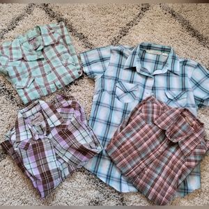 Short Sleeve Pearl Snap shirts